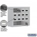 Salsbury Cell Phone Storage Locker - 4 Door High Unit (8 Inch Deep Compartments) - 12 A Doors and 2 B Doors - steel - Surface Mounted - Resettable Combination Locks